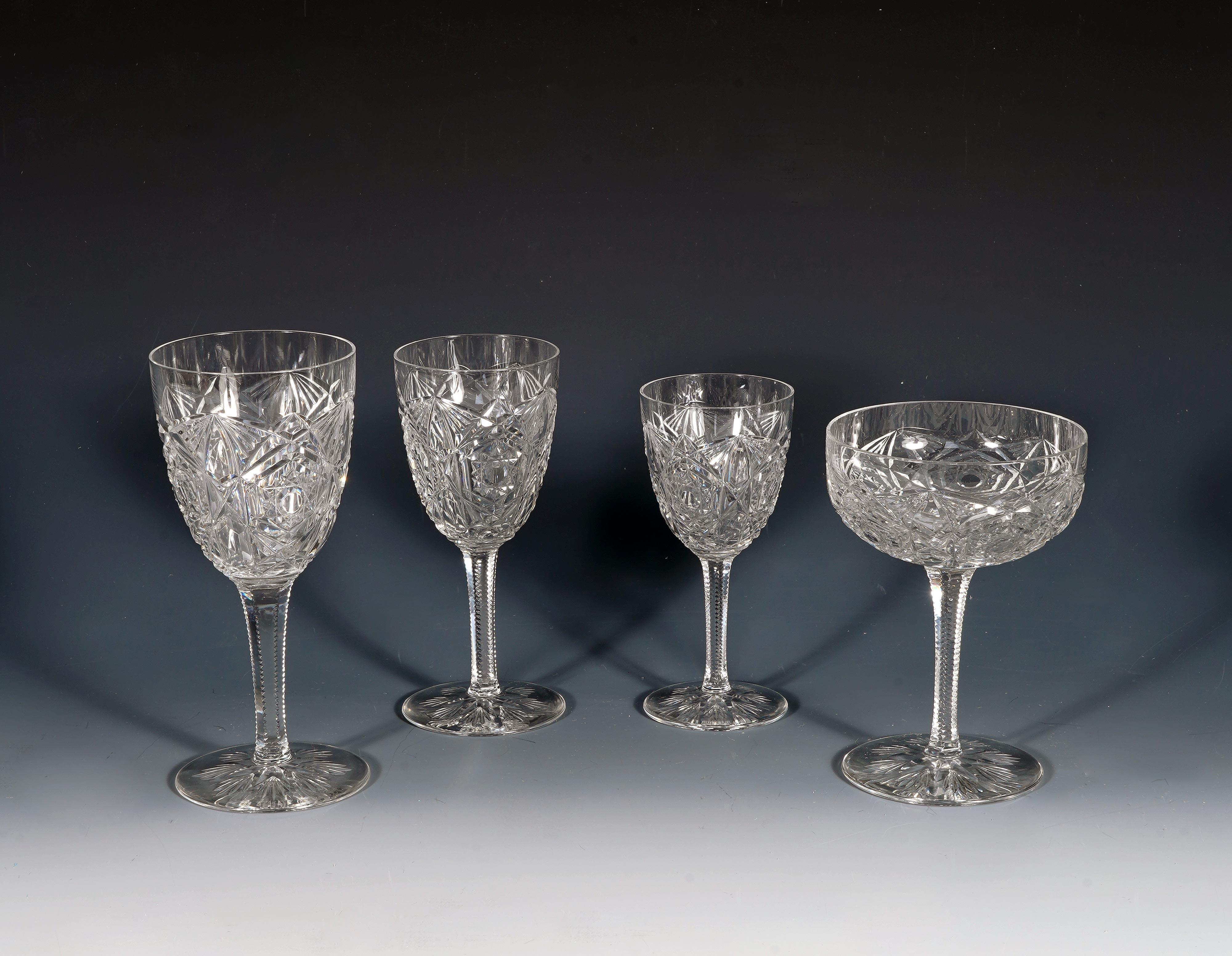 Baccarat, Servicio de cristal 