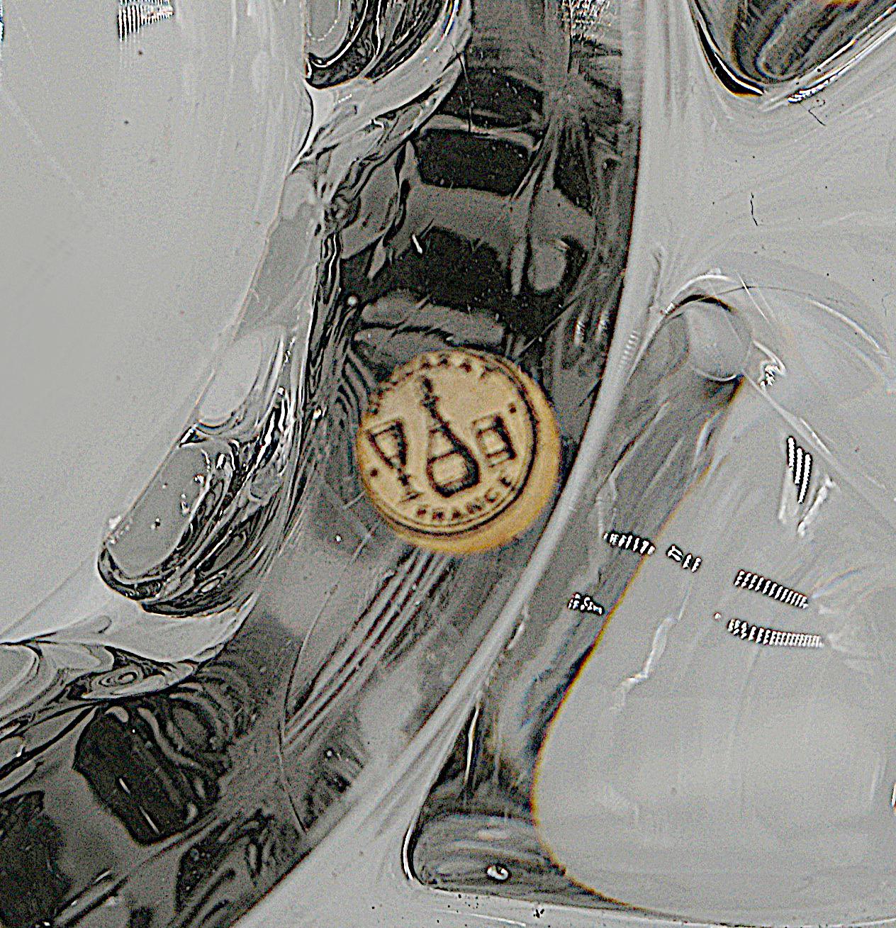 Baccarat Large Crystal Center Bowl Centerpiece, 1950s In Excellent Condition For Sale In Saint-Amans-des-Cots, FR