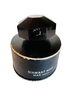 Baccarat Le Diamant Noir Mas Madrid Art Deco Black Perfume Bottle Süe et Mare