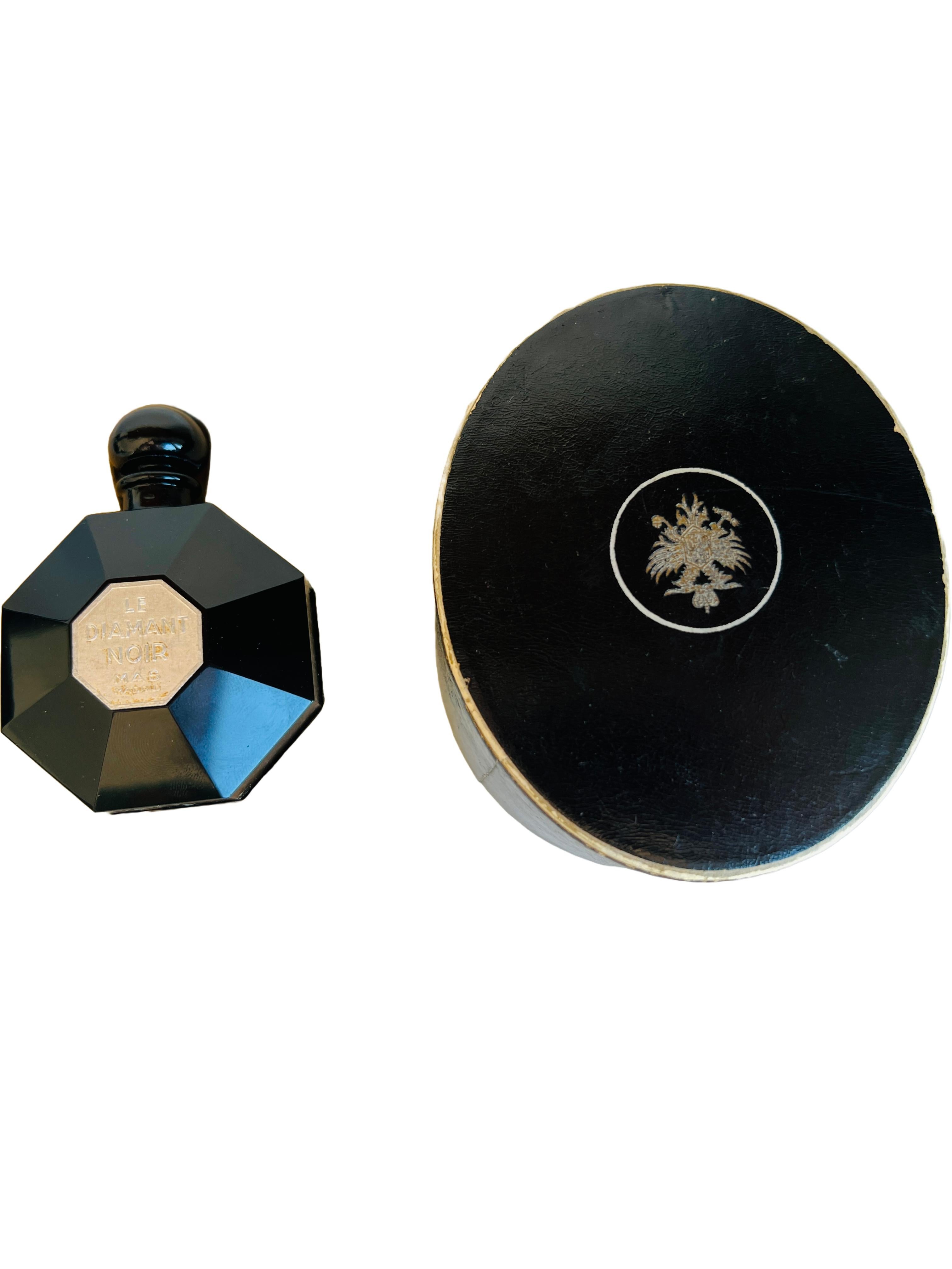 De las mujeres Baccarat Le Diamant Noir Mas Madrid Art Decó Frasco de perfume negro Süe et Mare en venta