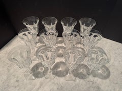 Baccarat Malmaison Set of 12 Crystal Wine Glasses