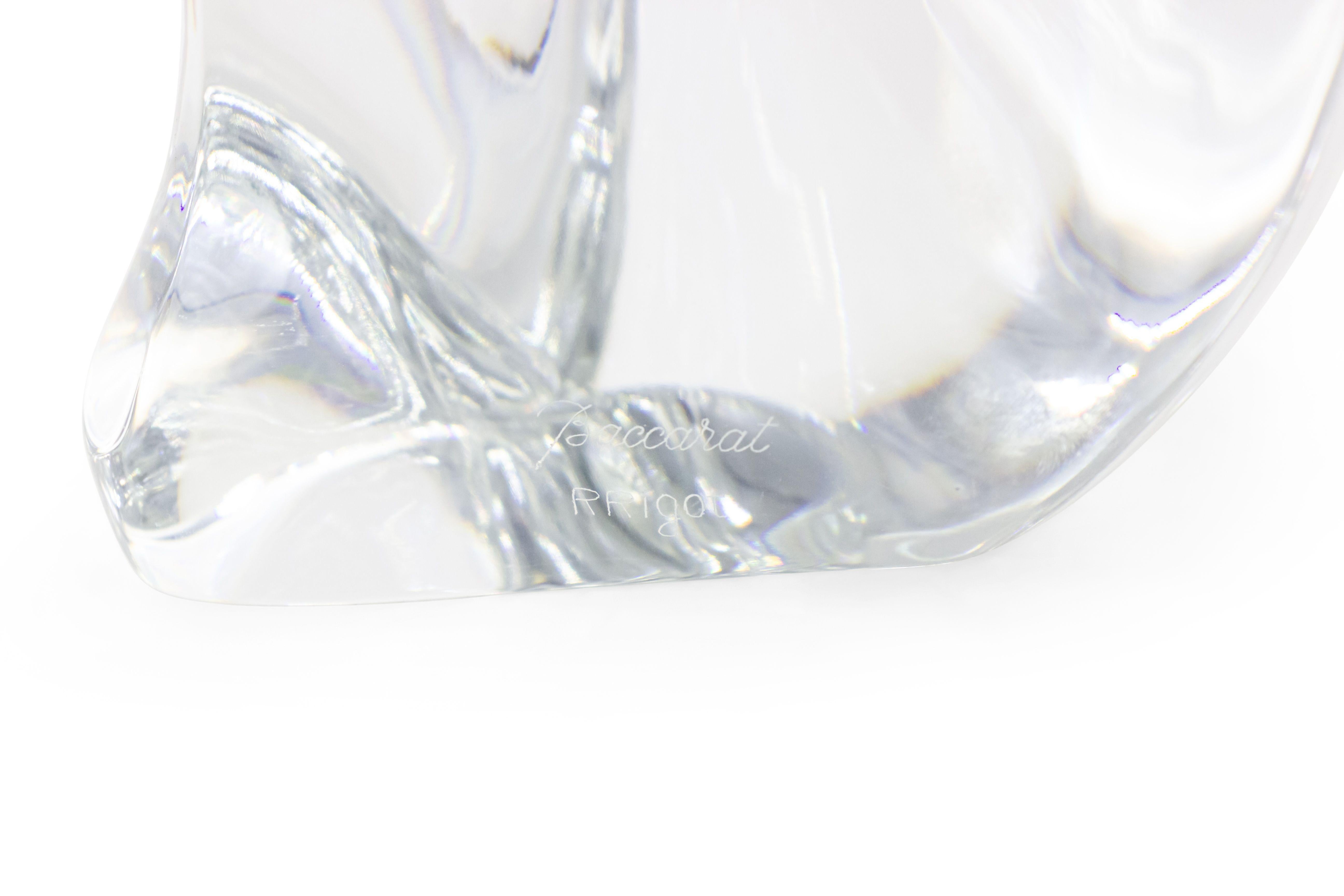 Baccarat Mid-Century Crystal Cat 2