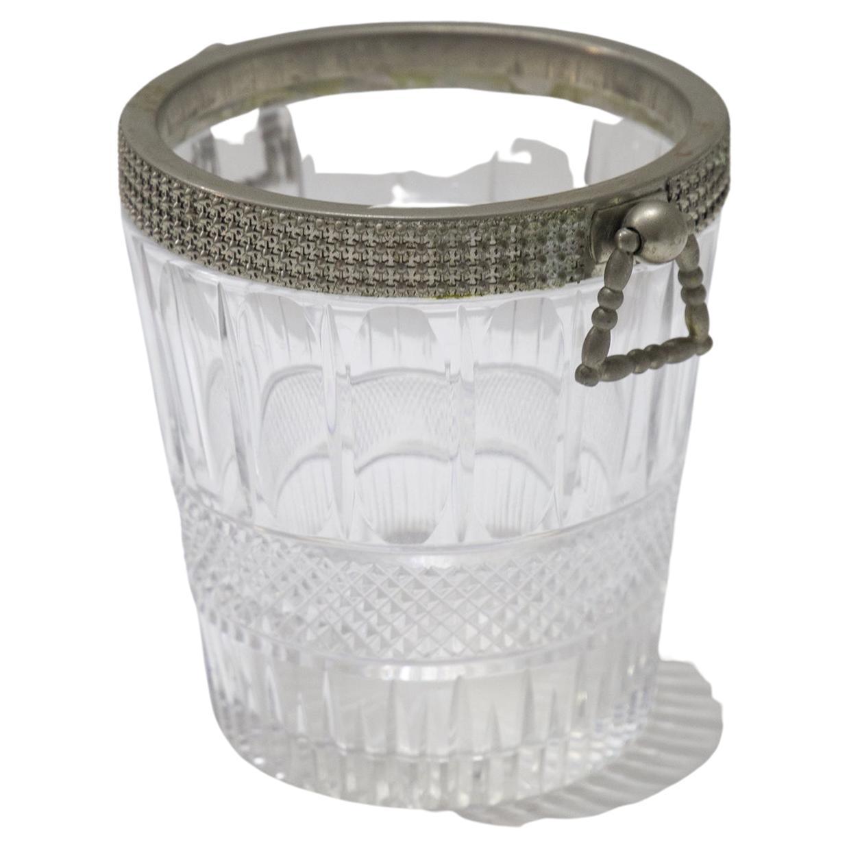 Baccarat Mid-Century Thick Glass Basket