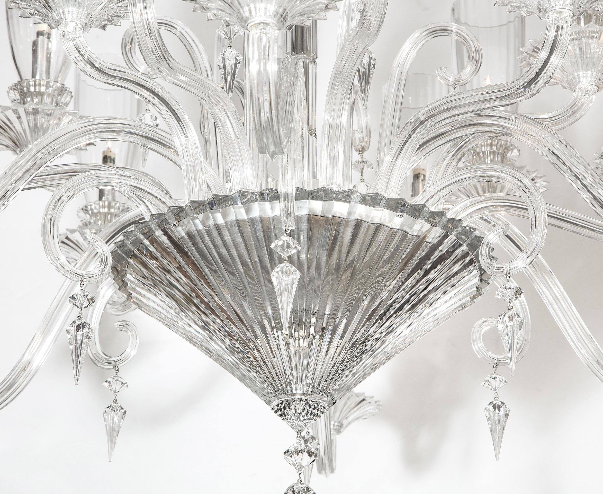 Baccarat Mille Nuits 18 Light Chandelier In Good Condition In New York, NY