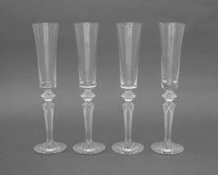 Baccarat "Mille Nuits" Kristall Champagnerflöten, 4
