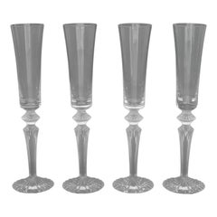 Baccarat "Mille Nuits" Kristall Champagnerflöten, 4