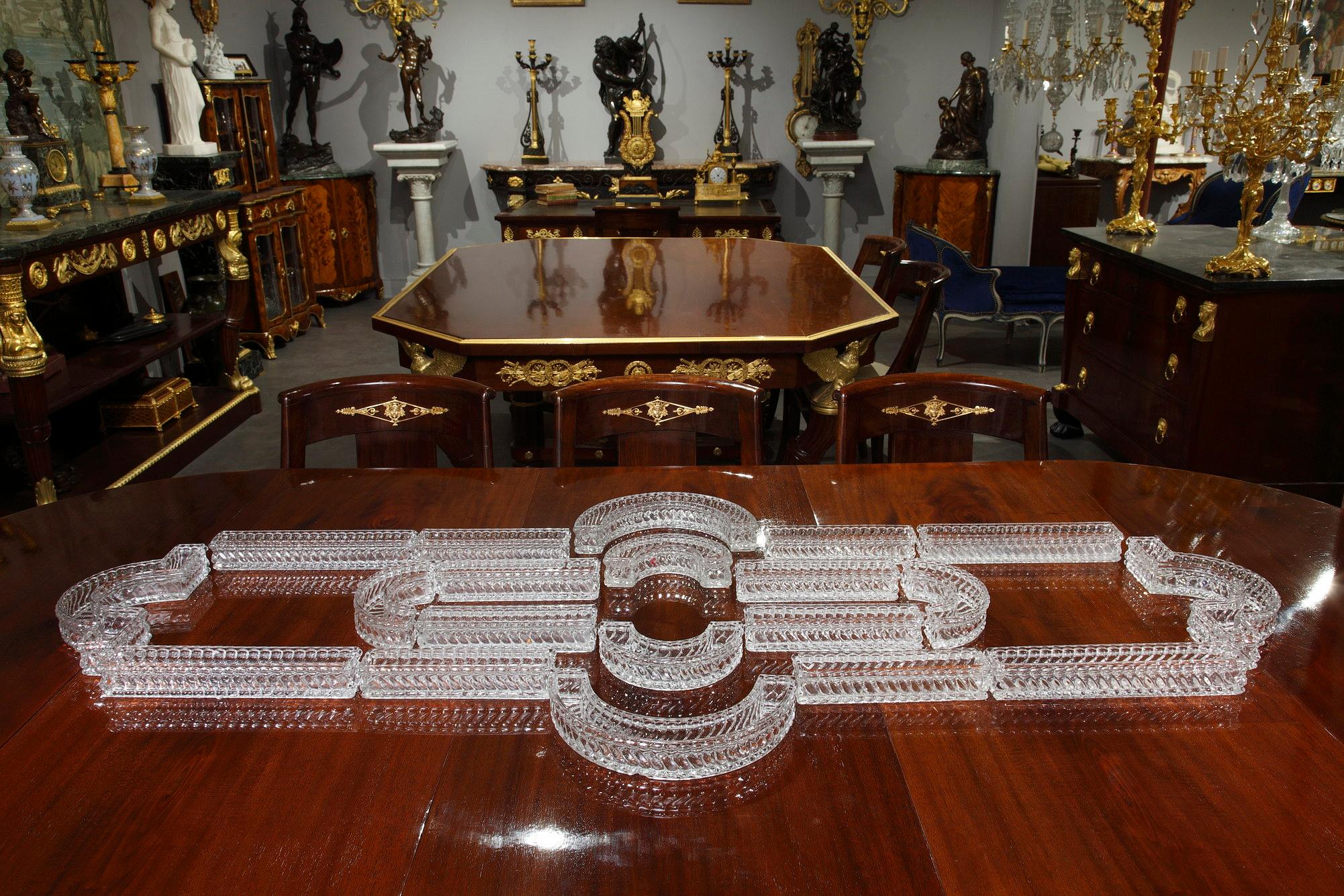Early 20th Century Baccarat Molded Crystal Centerpiece