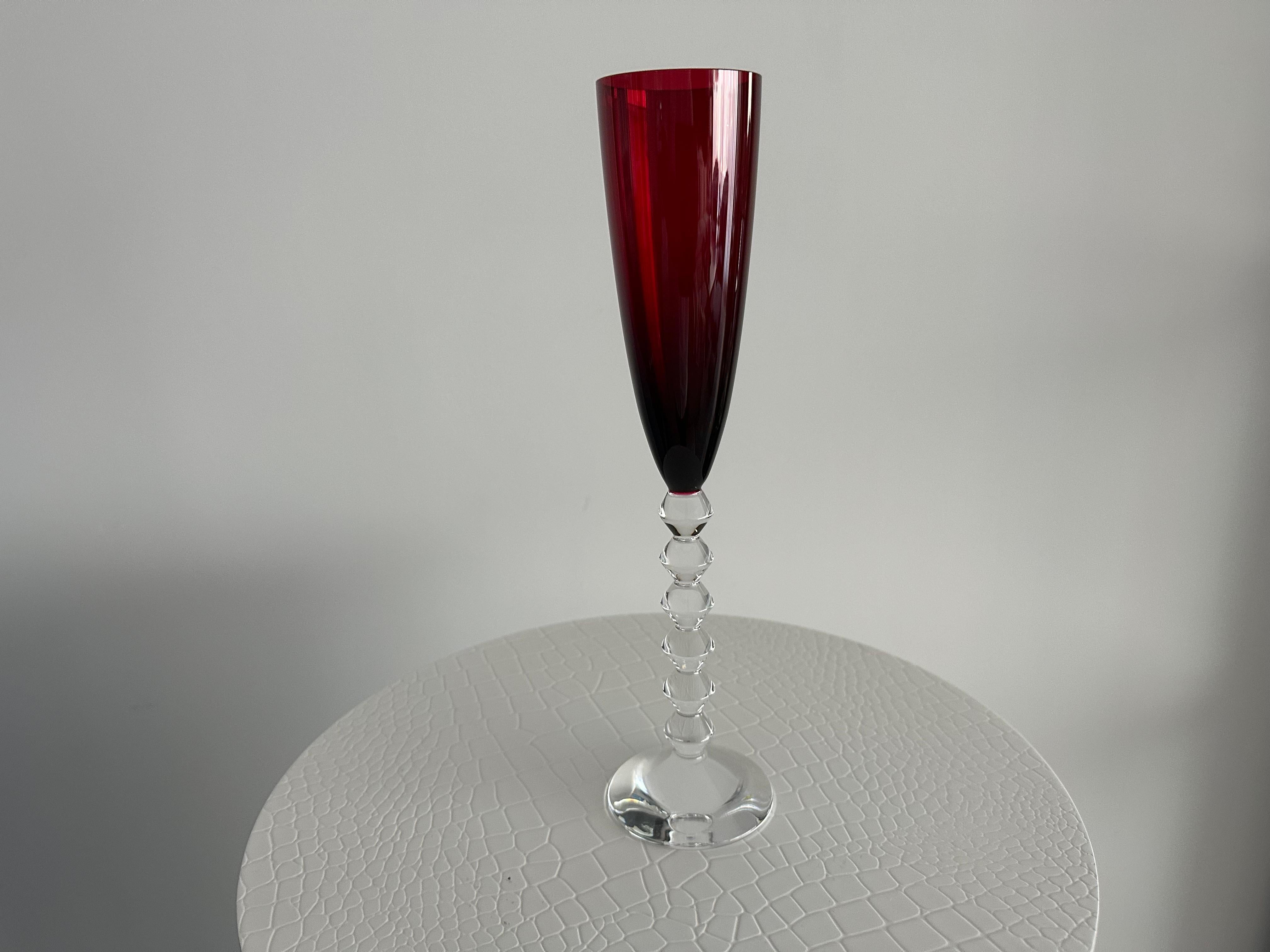Baccarat Multi-Color Wine Glasses, Set of 6 items in Stock For Sale 2
