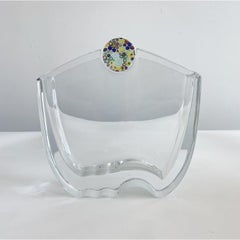 Baccarat "Oceanie" Crystal Millefiori Vase Designed by Thomas Bastide