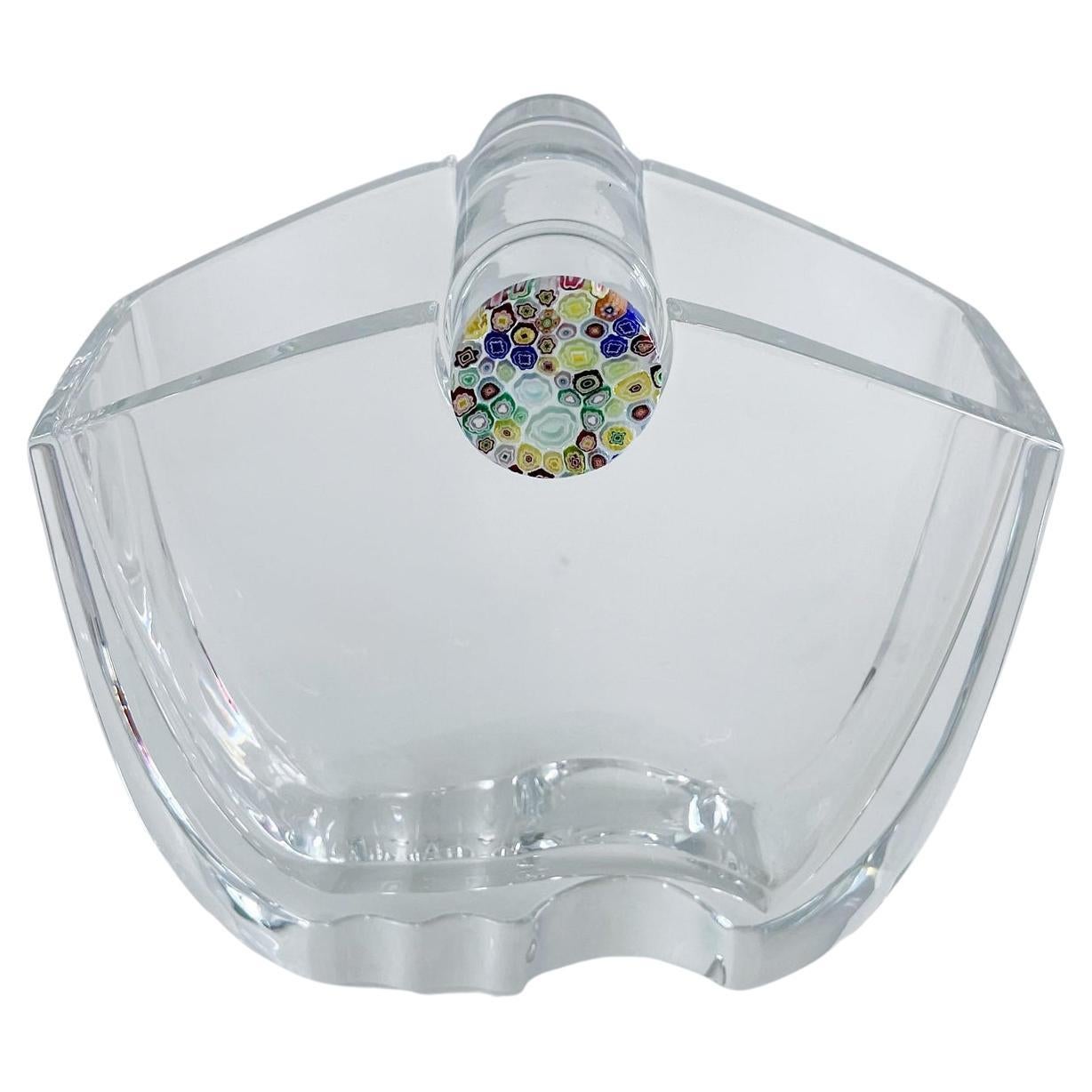 Baccarat "Oceanie" Crystal Millefiori Vase Designed by Thomas Bastide