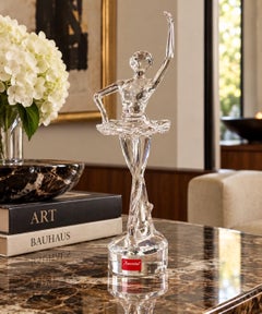Baccarat of France Crystal Ballerina Sculpture with Box