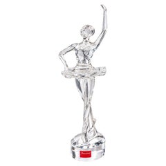 Baccarat of France Crystal Ballerina Sculpture with Box