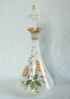 Baccarat opaline water set, Napoléon III period circa 1870