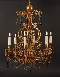 Baccarat, Orientalist Chandelier, France, Circa 1890