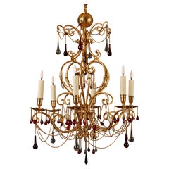 Baccarat, Orientalist Chandelier, France, Circa 1890