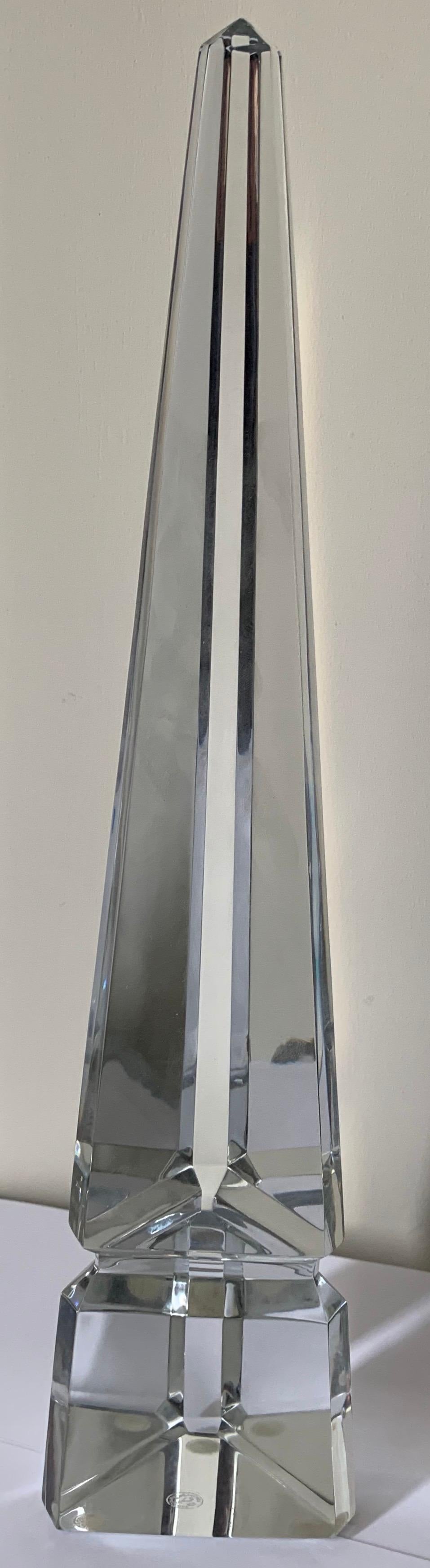 Modern Baccarat Osiris Crystal Obelisk