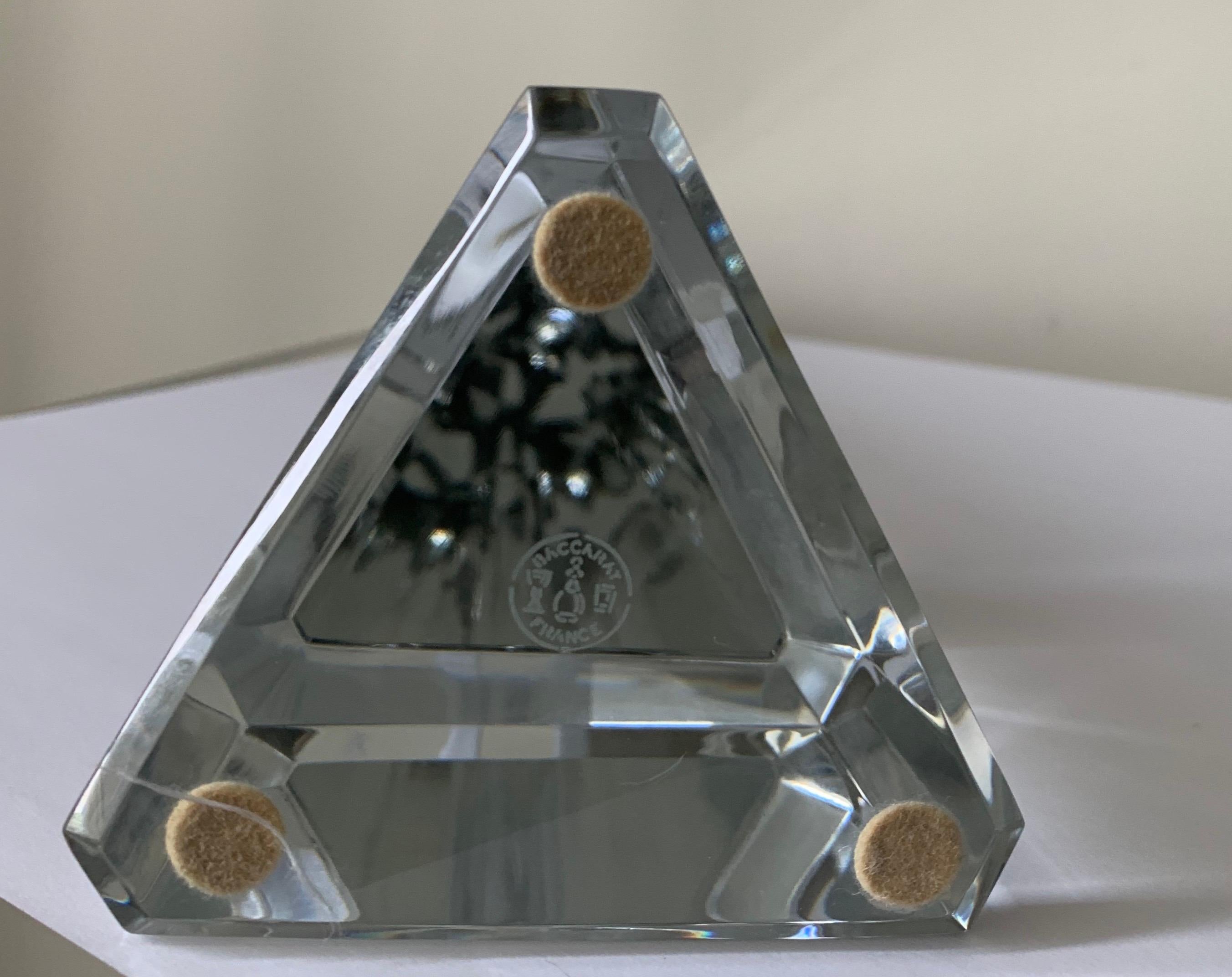 French Baccarat Osiris Crystal Obelisk