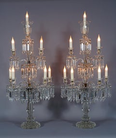 Baccarat, Pair of Crystal Candelabras, France, circa 1870