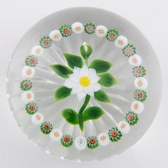 Pisapapeles Baccarat Doble Clematis Millefiori 1992