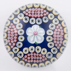 Baccarat Paperweight Lampwork Flower Millefiori