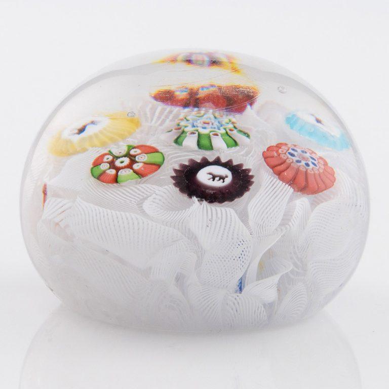 Baccarat Briefbeschwerer Millefiori und Gridels Miniature c1850 im Zustand „Gut“ im Angebot in Tunbridge Wells, GB