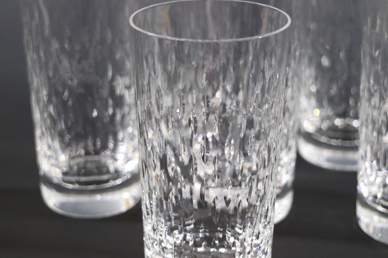 Baccarat 'Paris' Cut Crystal Higball Glass Set In Excellent Condition In New York, NY