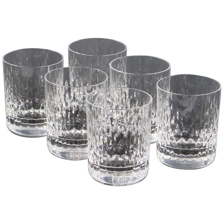 Baccarat 'Paris' Cut Crystal Tumbler Glass Set at 1stDibs