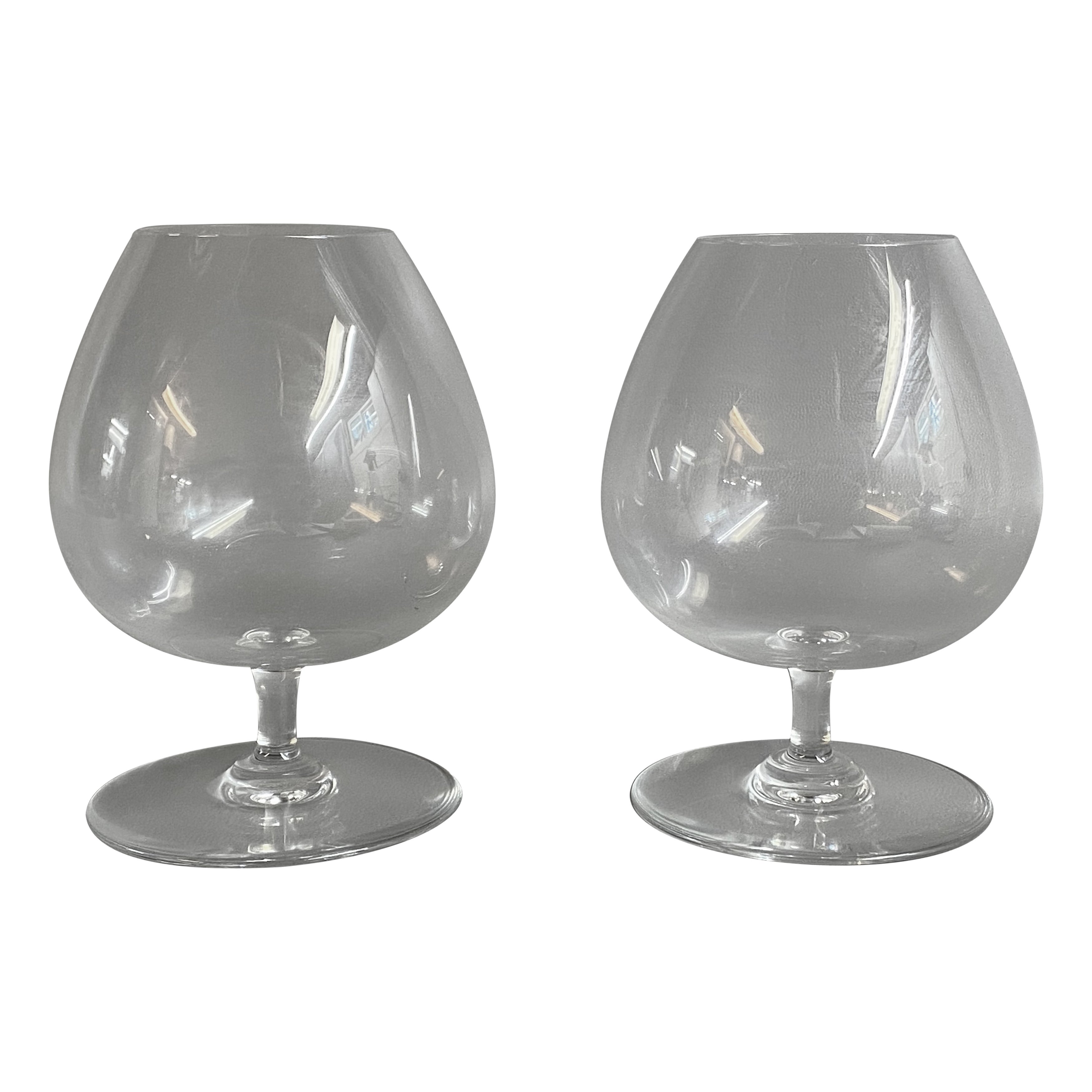 Copas de coñac de cristal francés Baccarat Perfection, Pareja en venta