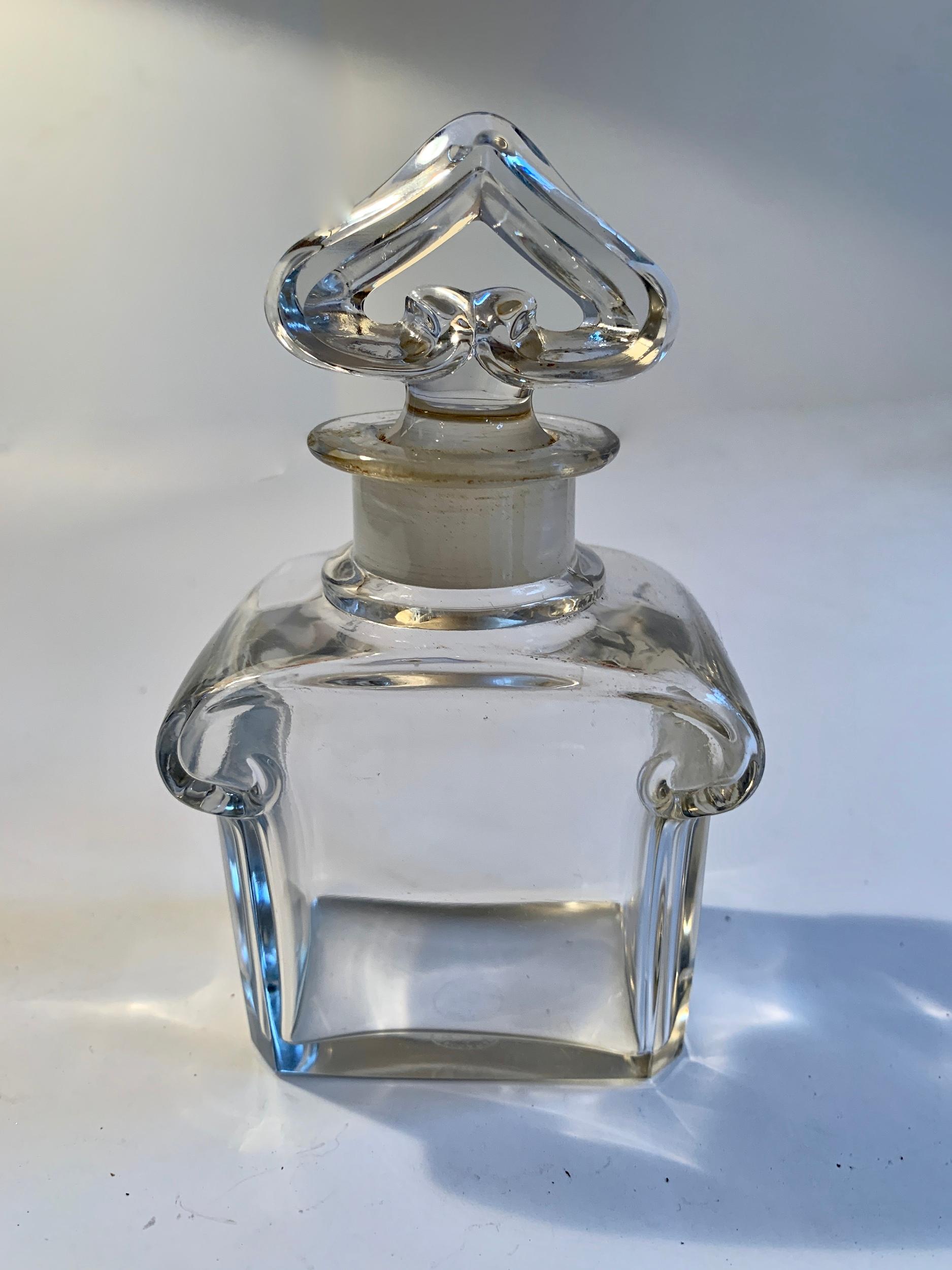 Signed Baccarat perfume bottle, a perfect compliment to any dressing table or bath.