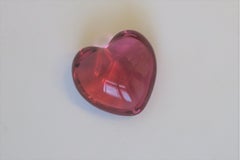 Baccarat Pink Heart Paperweight or Decorative Object