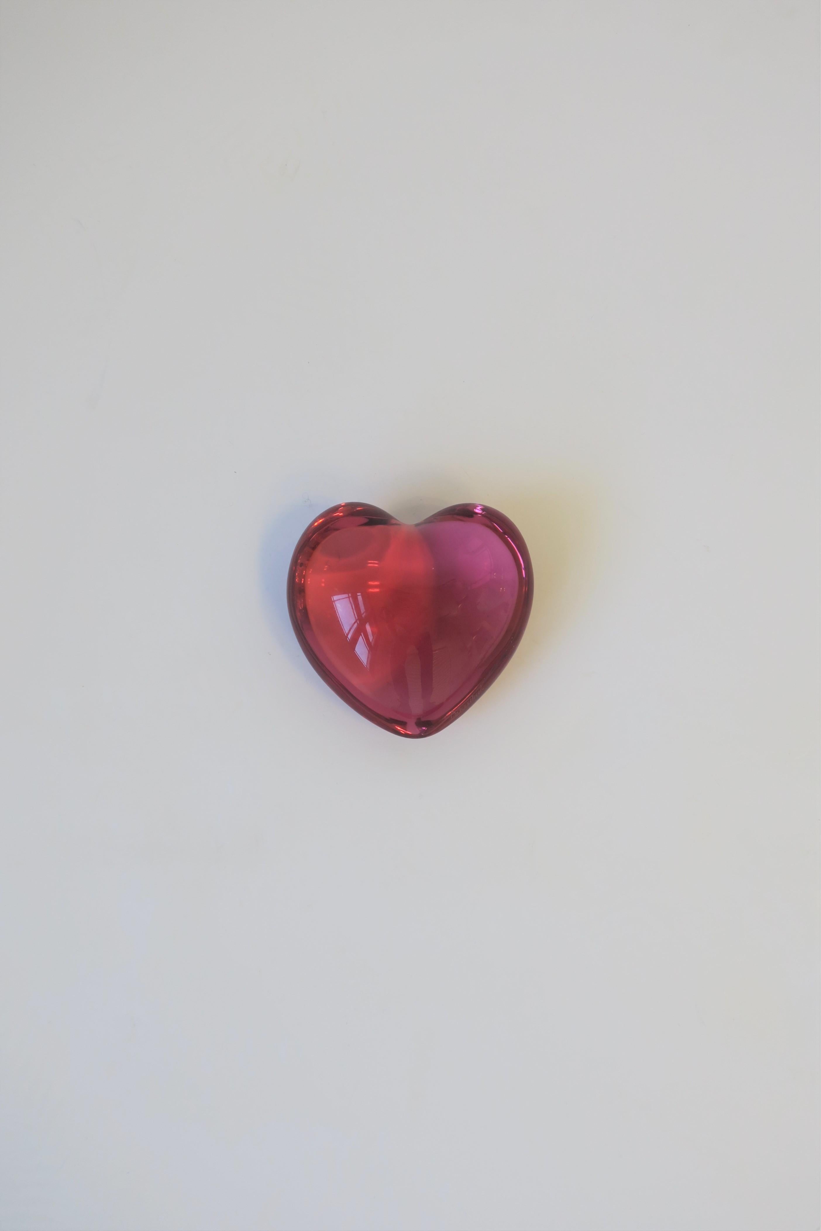 baccarat heart paperweight