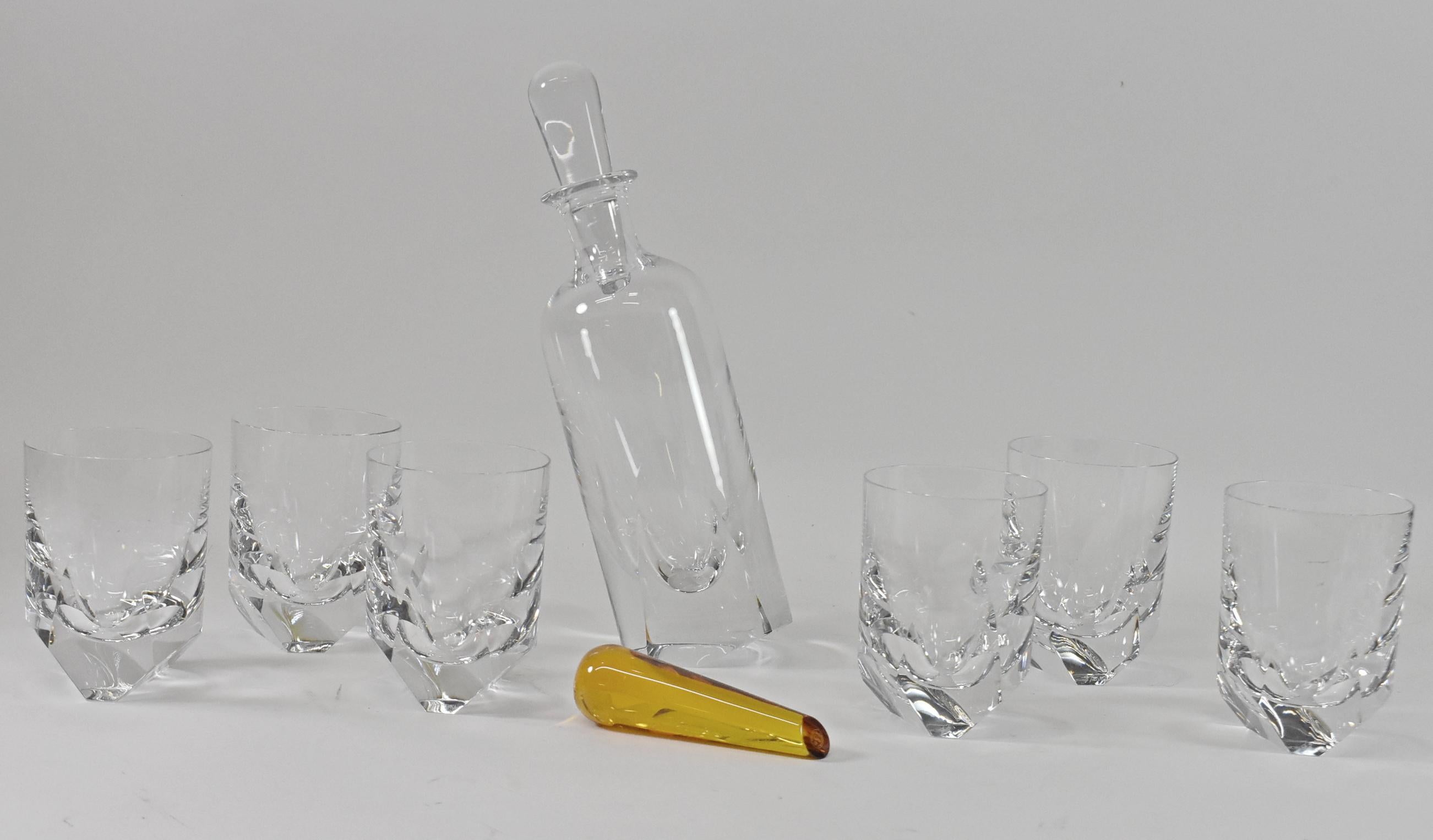 Baccarat Projection Decanter with 6 Glasses by Thomas Bastide 5