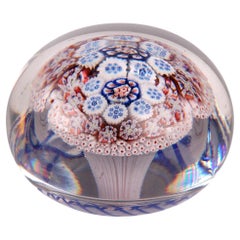 Baccarat Rare Concentric Close Pack Mushroom Glass Paperweight