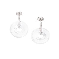 Pendientes de Plata con Cristal de Roca Baccarat