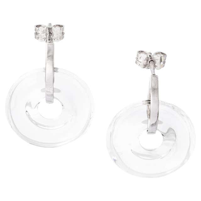 Vintage Silver and Rock Crystal Stud Earrings by Wiwen Nilsson Made ...