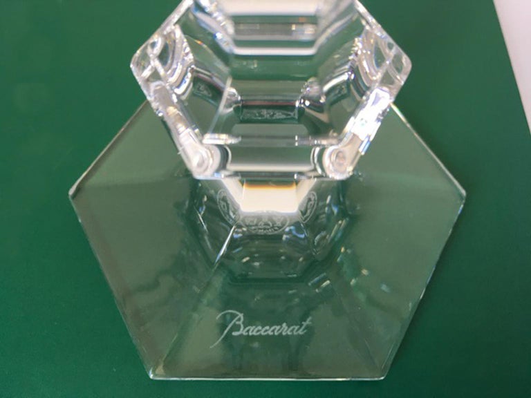 Baccarat Set 4 Clear Crystal Water Glasses In New Condition For Sale In Brescia, IT