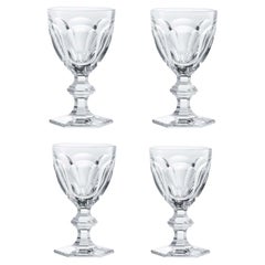 Baccarat Set 4 Clear Crystal Water Glasses
