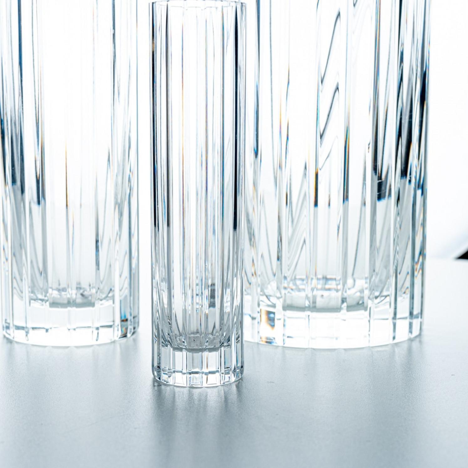 Baccarat, ensemble de 3 vases, cristal cylindrique, 1975, France en vente 3