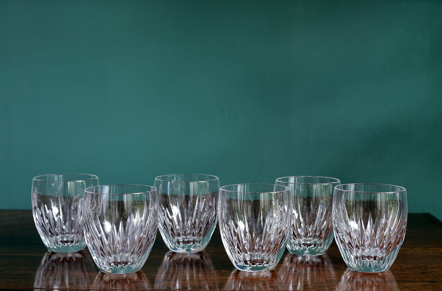Baccarat Set of 6 Tumbler Glasses In Good Condition For Sale In Mérida, YU