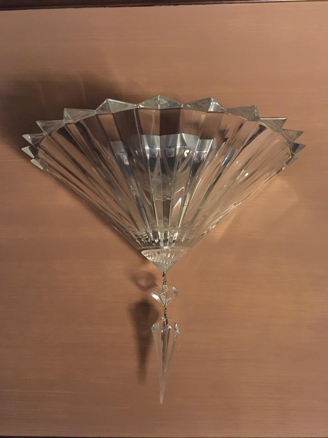 Fait main Baccarat - Ensemble de 8  Appliques murales cristal transparent Mille Nuits - Design moderne en vente