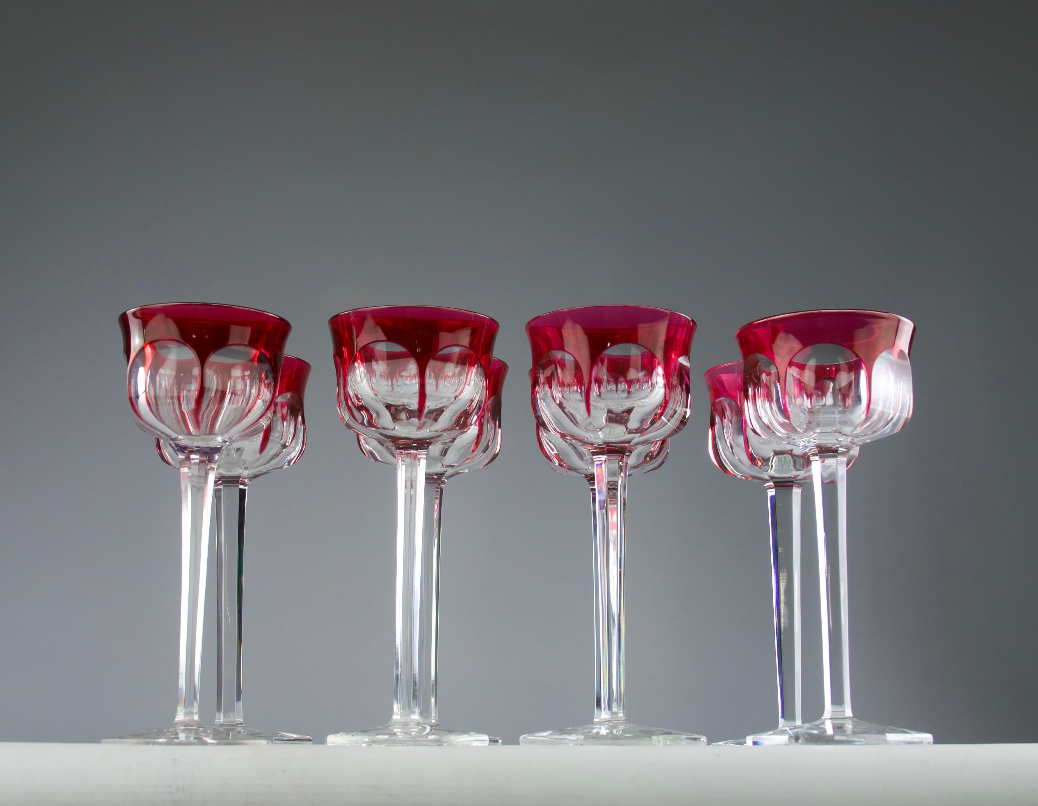 Baccarat, Juego de 8 copas de vino tinto 
