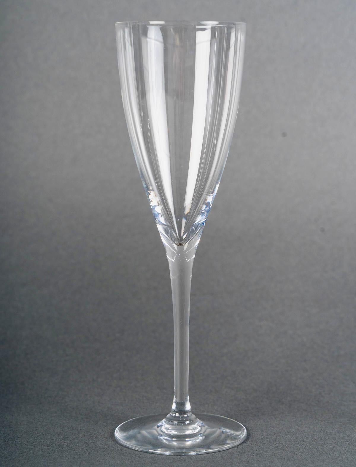 Baccarat - Set von Dom Perignon Kristall Champagner Wasser Wein Gläser - 40 Stück im Zustand „Gut“ im Angebot in Boulogne Billancourt, FR