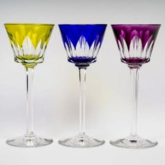 Baccarat - Set of Glasses Caracas Colored Crystal