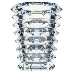 Juego de jarrones de cristal transparente estructurado Exquise de Baccarat, Francia, 1990