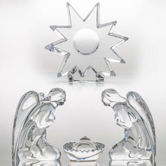 Baccarat Signed Crystal Christmas Story Set, France