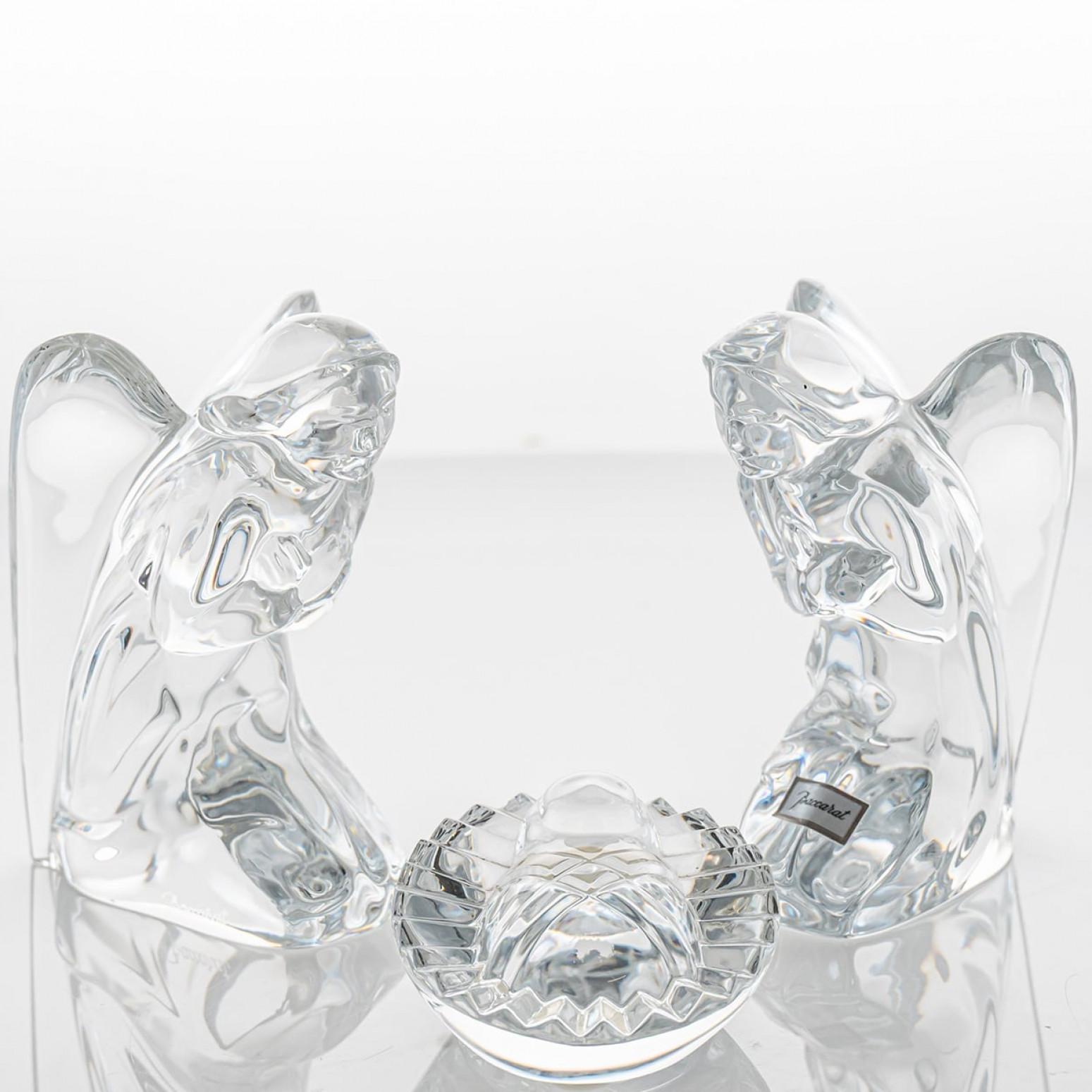 Late 20th Century Baccarat Signed Crystal Christmas Story Set, France For Sale