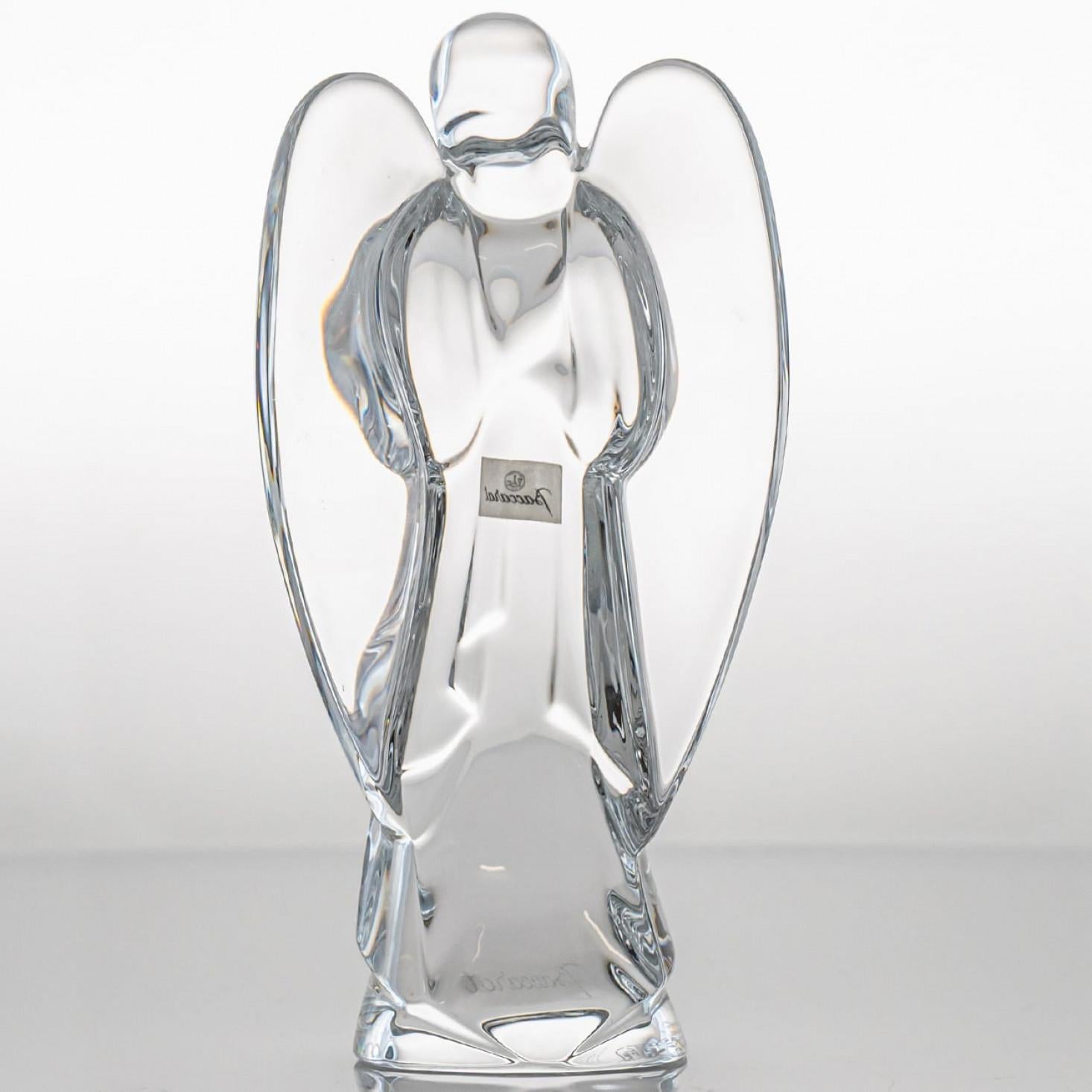 Baccarat signiert Kristall Weihnachtsgeschichte Set von drei Engeln, Frankreich (Französisch) im Angebot