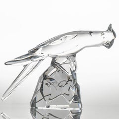 Sculpture Okimono en cristal signée Baccarat, France