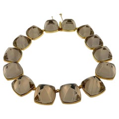 Collana con cristalli fumé e oro giallo di Baccarat