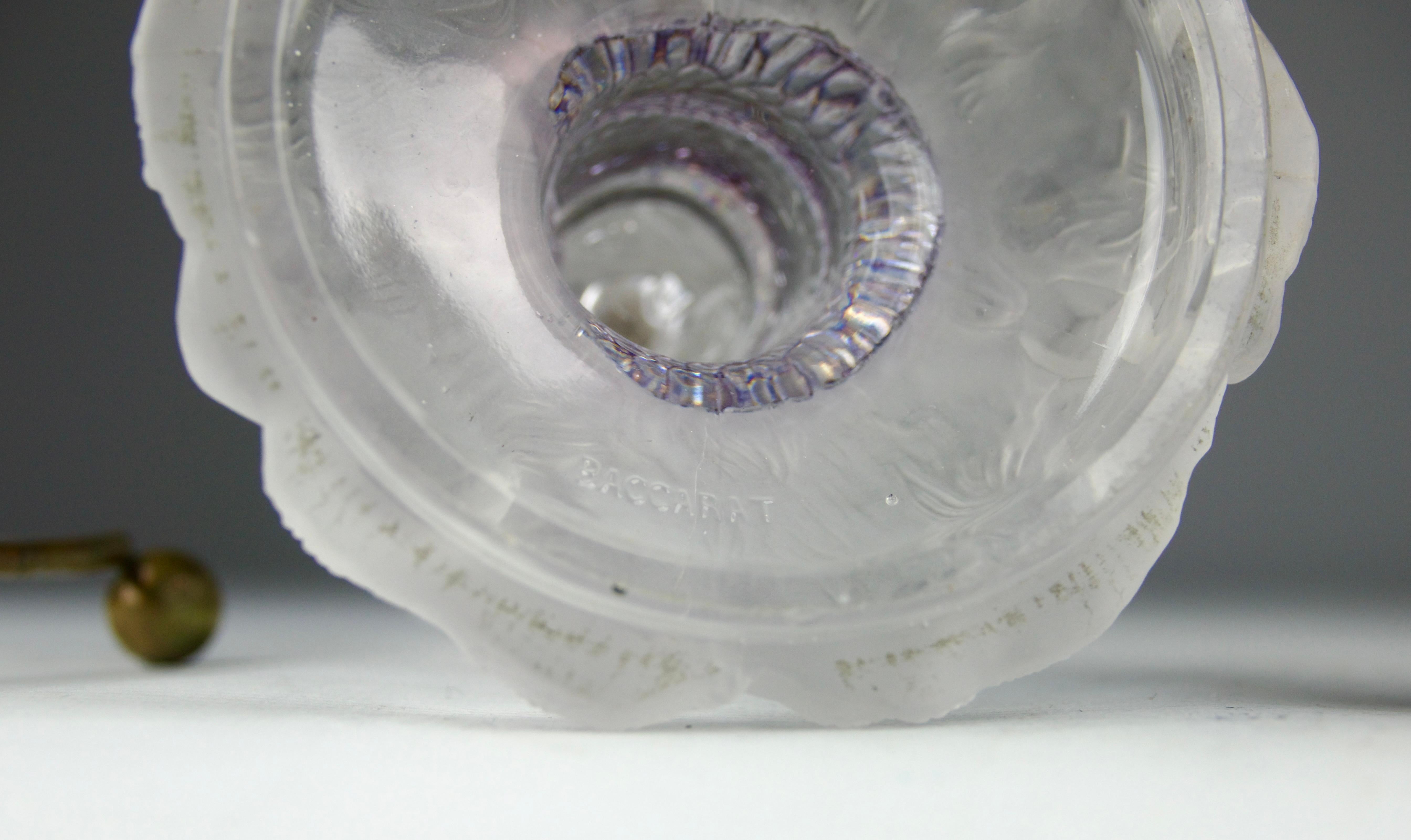 Baccarat, Vaso con serpente e scarabeo Soliflores, Art Nouveau francese Fine 1800 in vendita 10